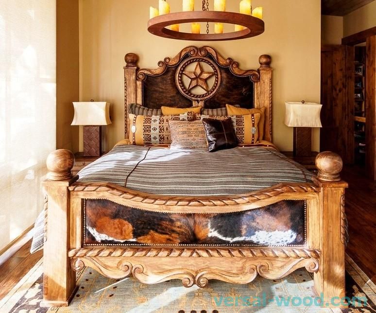 дизайн на дървено легло