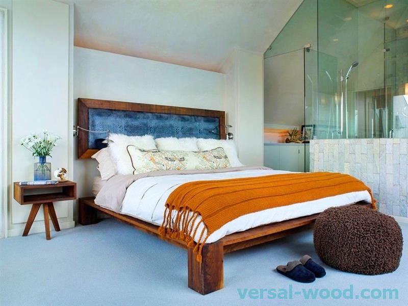 стилно дървено легло