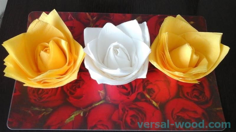 ideje za dizajn ruža od papirnatih ubrusa
