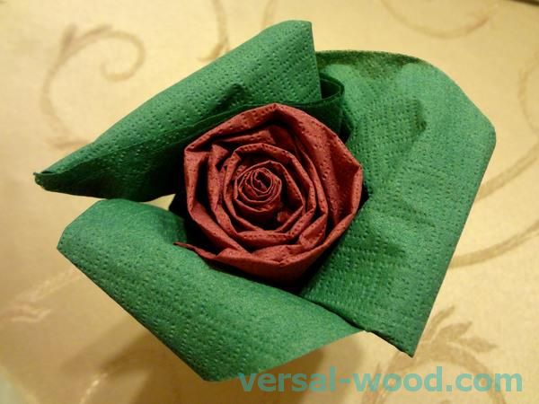 ruže od ideja za dizajn papirnatih salveta