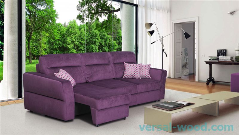 диван єврокнижка фіолетовий