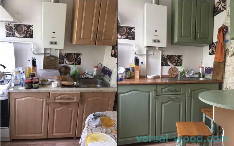 Fotografije kuhinje prije i nakon restauracije