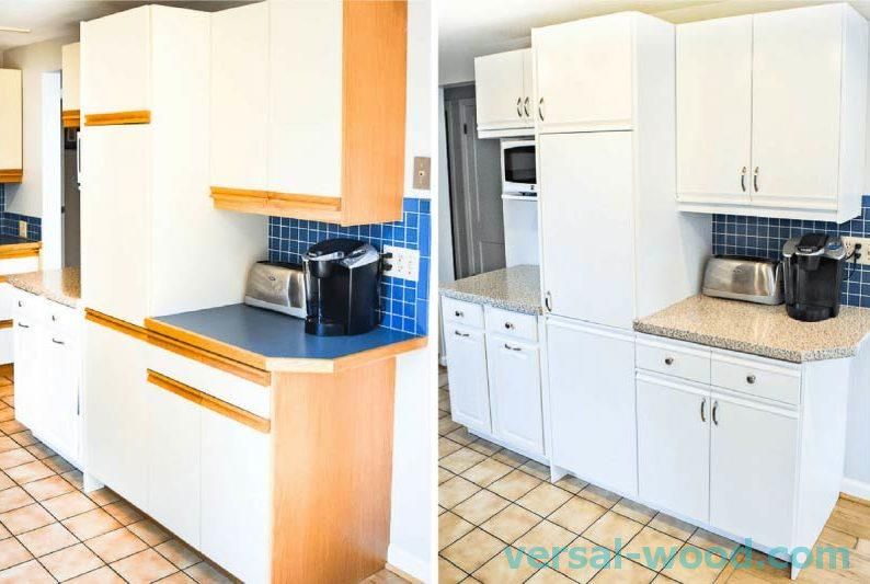 Kuhinjski namještaj prije i nakon popravka