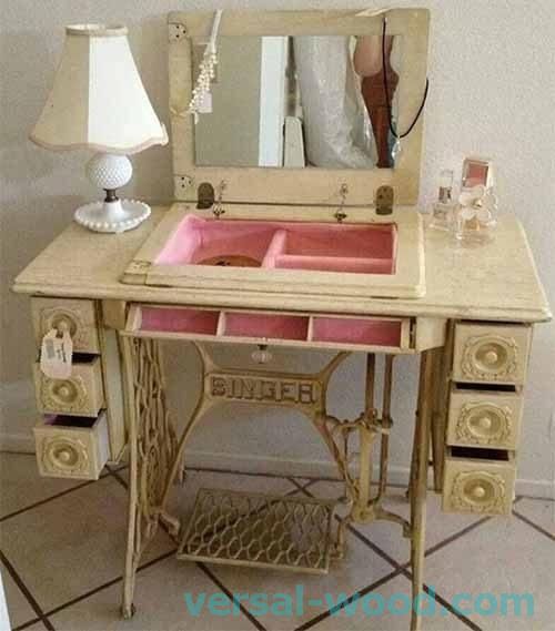 Туалетний столик з швейної машинки своїми руками
