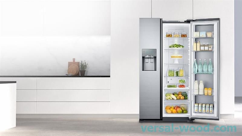 Важно предимство на Hitachi един до друг хладилници е, че подвижните рафтове и чекмеджетата улесняват промяната на използваемото пространство.