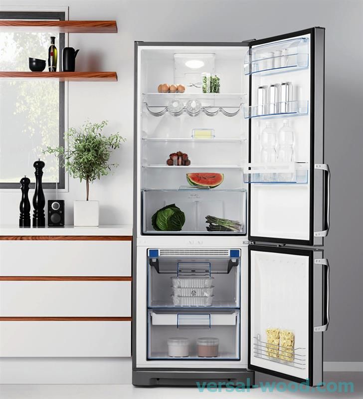 Стандартна глибина повногабаритних холодильників становить 60-70 см