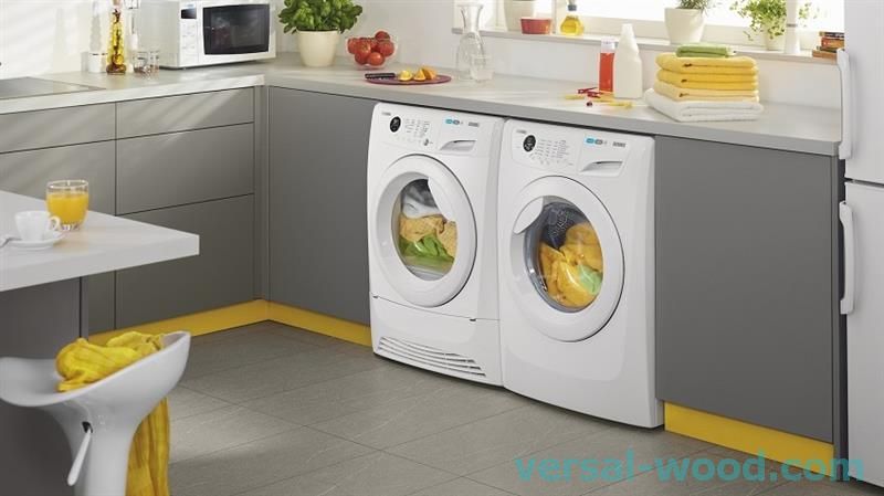 Для вбудованих пральних машин готуються спеціальні ніші в меблів