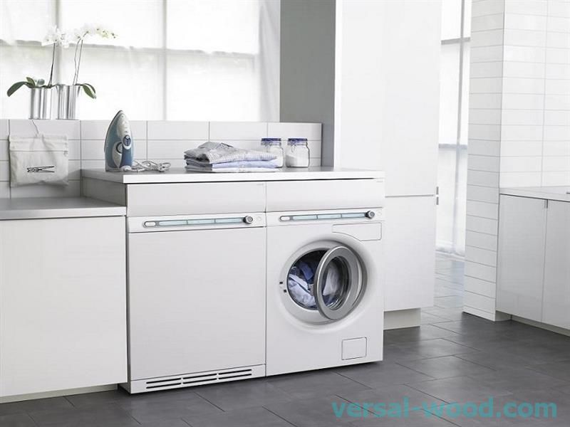 Особливості монтажу вбудованих пральних машин описані в інструкції