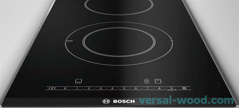 Плита Bosch PKF375FP1E відрізняється стильним зовнішнім виглядом і оригінальним дизайном