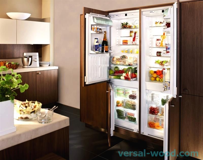 Вбудовувані холодильники side-by-side від компанії Liebherr складаються з двох окремих блоків