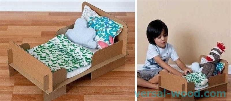 Можете да направите картонено легло за няколко минути