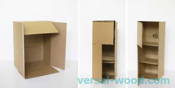 Как да направите гардероб за кукли от картонена кутия
