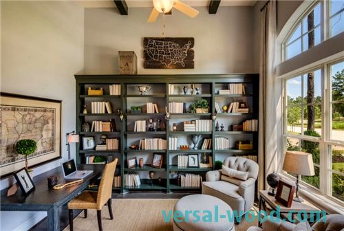 Для будь-якого стилю будь-то прованс або лофт, легко можна підібрати відповідну книжкову шафу