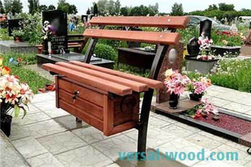 Как да направите маса и пейка в гробището със собствените си ръце