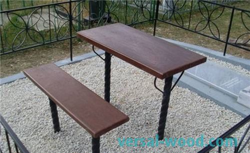 Jak vyrobit stůl a lavičku na hřbitově vlastníma rukama